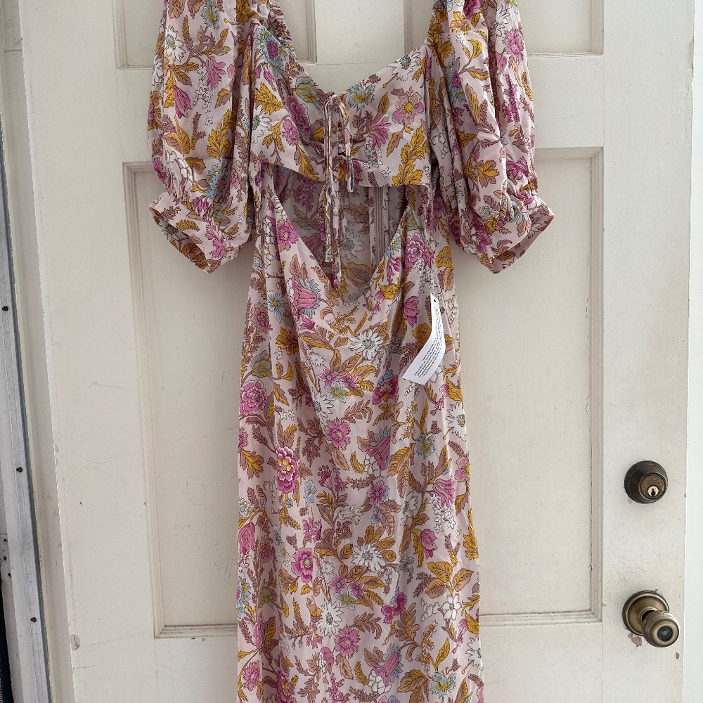 NWT TOPSHOP Maxi Floral Dress - Picture 2 of 2